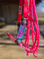 Pink Blue & Bougie Lariat Halter