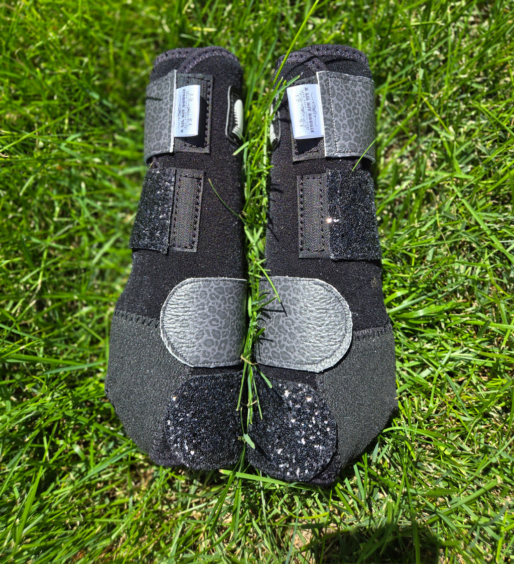 Black Leopard Sport Boots